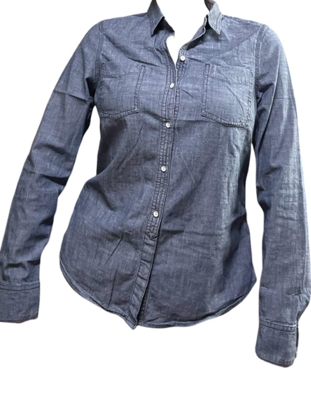 Lands’ End Denim Button Down Shirt